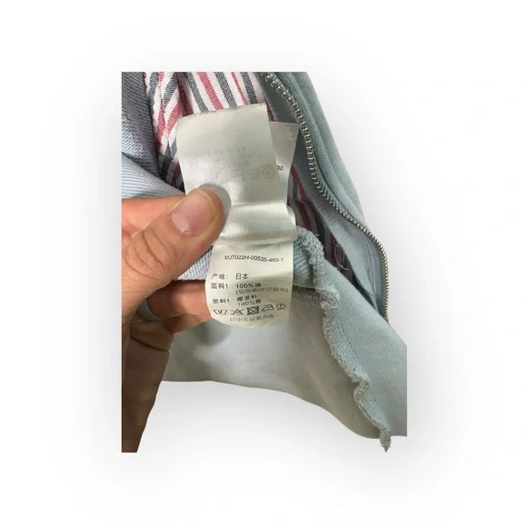 Thom Browne Sky Blue 4-Bar Hoodie Size 4 / Large - Picture 11 of 15